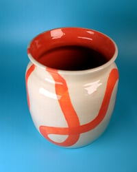 Image 3 of Swirled Orange Vase