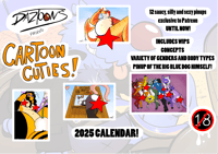 Image 1 of Daztoons 2025 Cartoon Cuties Pinup Calendar!