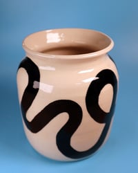 Image 2 of Swirled Black Vase