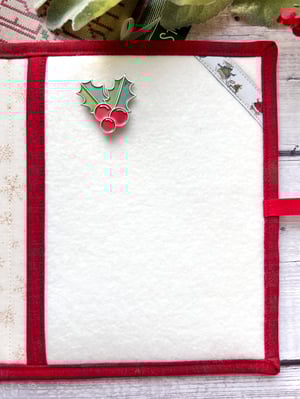 Image of Mini Stitching Case/Acufactum Mice/Christmas Trees/Red Grunge