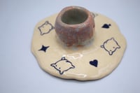 Image 1 of gambling frogs candle holder 