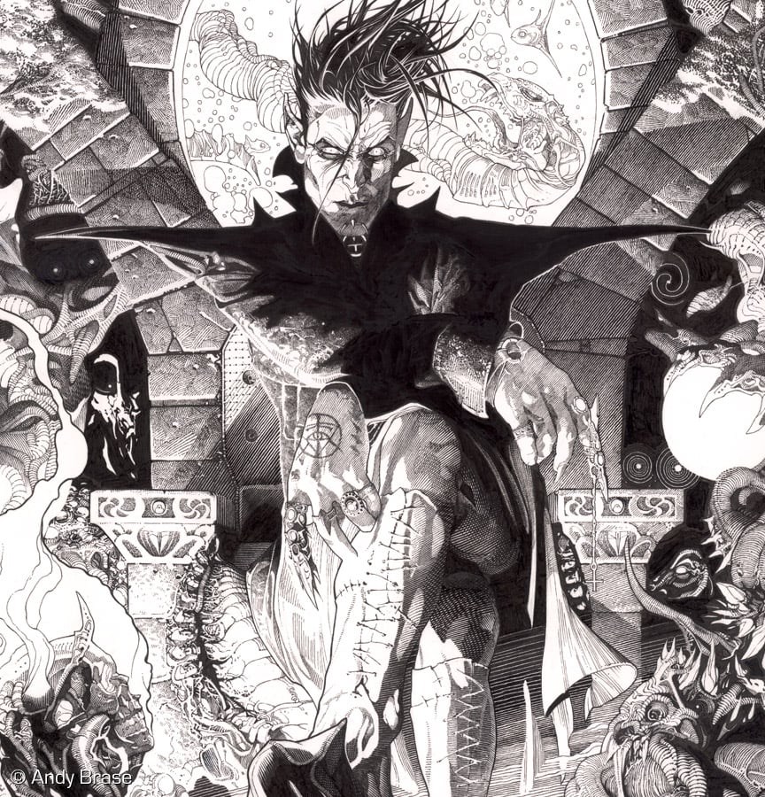 Image of <font color="yellow">*NEW OVERSIZE 17x22 Print</font> Gatekeeper of the Dark- LIMITED