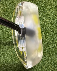 Image 3 of Blue and White floral flat mallet putter