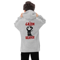 Image 3 of GRIM REAPER Kids fleece hoodie By HOLLY