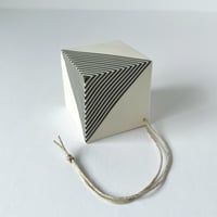 Image 3 of Hanging cube with stripes 4.3cm