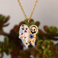 Image 2 of Ghost with Reaper Necklace