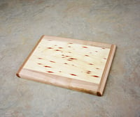 Image 5 of Wooden Trivet made from Cottenwood trimmed in Maple, small hot plate, Accent Plate