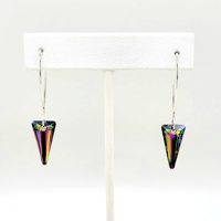 SPIKE CUT VITRAIL CRYSTAL EARRINGS
