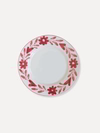 Image 1 of Flores Rojas Plato Postre