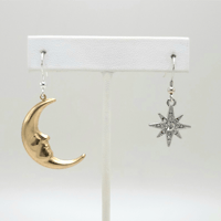 GOLD MOON & STAR EARRINGS