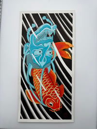 Image 1 of Ghost Hannya riding Koi