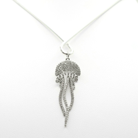 SILVER JELLYFISH EARRINGS