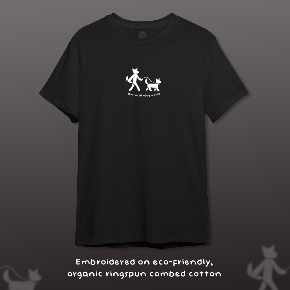 Image of Dog-Walk-Dog World (Embroidered T-Shirt)