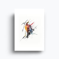 Image of 5 prints - Watercolor Winter Sports