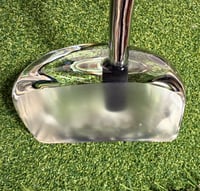 Image 3 of Seafoam and silver switchnback mallet putter