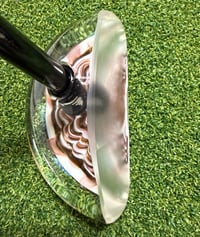 Image 3 of Pink and white hemisphere mallet putter