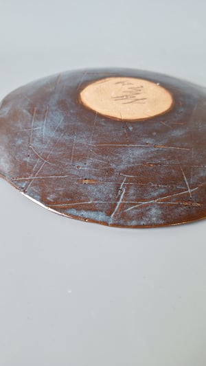 Image of Moon, pinched pottery, ceramic large platter