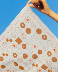 Image 5 of Cookie Bandana - Screenprinted Bandana