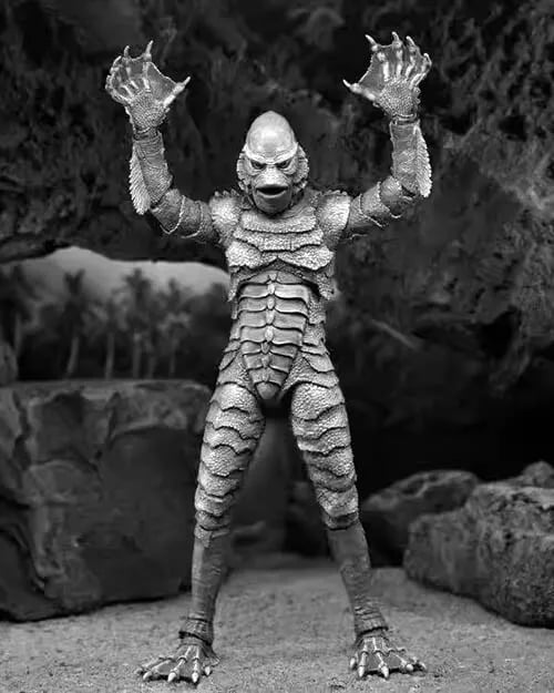 NECA Creature From The Black Lagoon Ultimate 7" Action Figure (Black & White)
