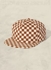 Image 2 of Go Fast! - RUST // CHECKERBOARD FIELD TRIP HAT