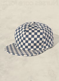 Image 2 of Go Fast! - SLATE BLUE // CHECKERBOARD FIELD TRIP HAT