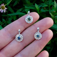 Image 5 of Green Tourmaline Wreath Charm in Mixed Metals
