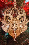 Krampus Layered Wood Ornament