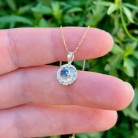 Image 4 of Sapphire Wreath Charm in Mixed Metals