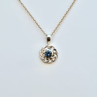Image 3 of Sapphire Wreath Charm in Mixed Metals