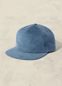 Image 2 of Go Fast! (COLOR) - SLATE BLUE // WAFFLE CORDUROY FIELD TRIP HAT