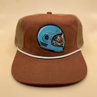 Image 1 of GO FAST (COLOR) - BRUSHED RUST // BRUSHED COTTON ROPE TRUCKER HAT