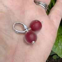 Image 7 of Rich Red Rounds Earrings