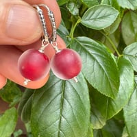 Image 8 of Rich Red Rounds Earrings