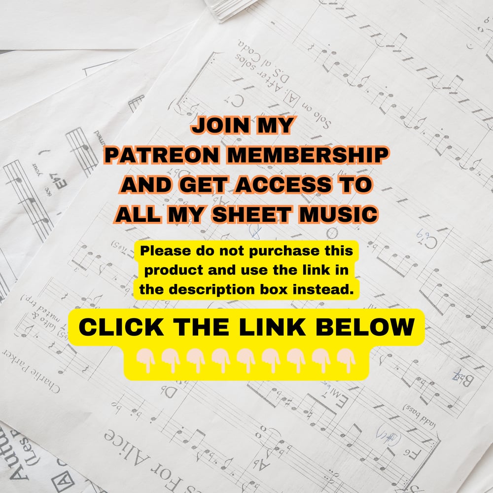 Image of Join my Patreon membership and get access to sheet music