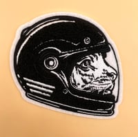 GO FAST (BLACK & WHITE) Chenille Iron-On Patch!