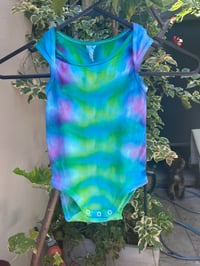 Image 1 of Ice dyed baby onesie size 6-12months