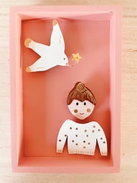 Image 4 of La mouette heureuse, broche en cuir