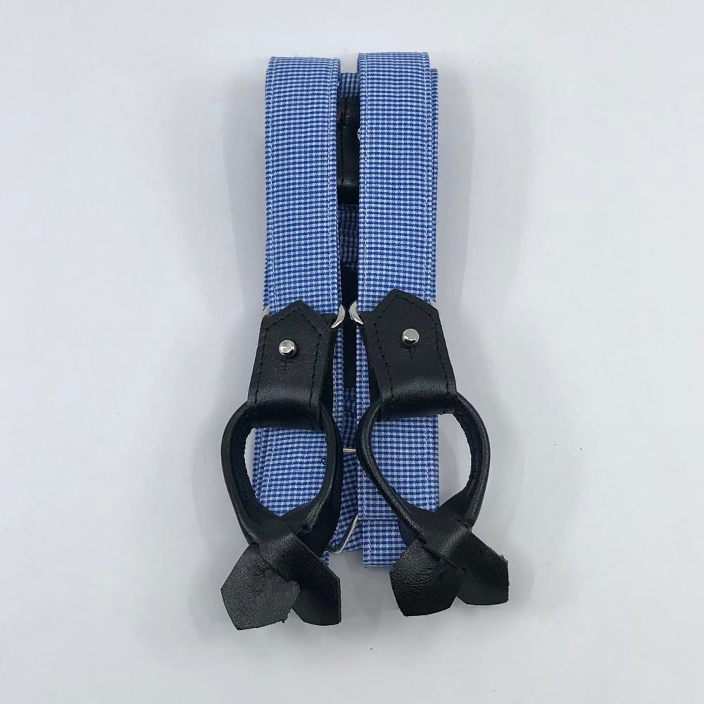 Image of Bretelles - Bleu Carreaux