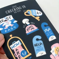 Image 2 of Just Checking In On You Sticker Sheet