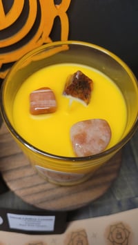 Image 2 of Sacral Chakra Crystal Infused Candle Gift Set