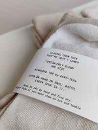 Image 3 of Fereday Crew Socks - Natural Tea Dye