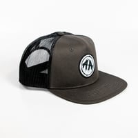 Image 2 of Contrast Truckers Cap - Coal/Black