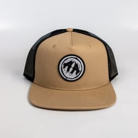 Image 3 of Contrast Truckers Cap - Khaki/Black