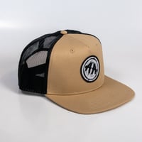 Image 2 of Contrast Truckers Cap - Khaki/Black