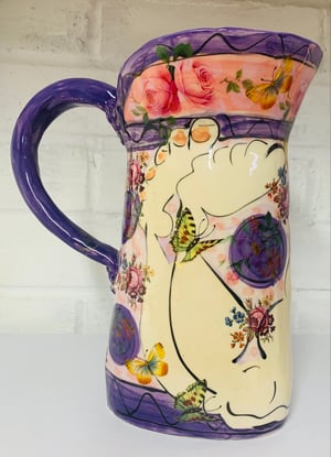 Image of Medium Purple and pink jug