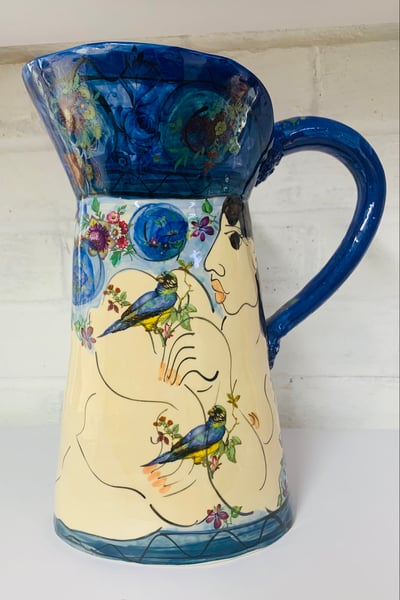 Image of Large Blue jug