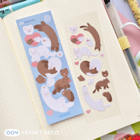 Image 1 of Ferret Deco sticker sheet 