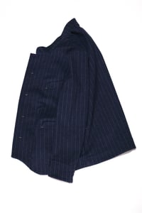 Image 1 of Chinwest wool Jacket - Navy chalk stripe 