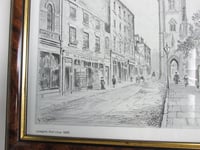 Image 2 of Hull Old Town Print, Lowgate 1885 by F S Smith, Vintage B&W Art, Framed Size 13 3/4 x 11 3/4 ins