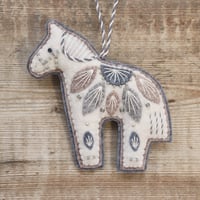 Image 1 of Winter Horse Decoration